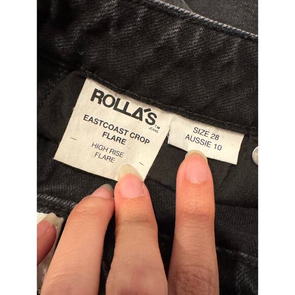 Rolla’s Womens High Rise East Coast Crop Flare Jean Size 28 - Picture 4 of 11
